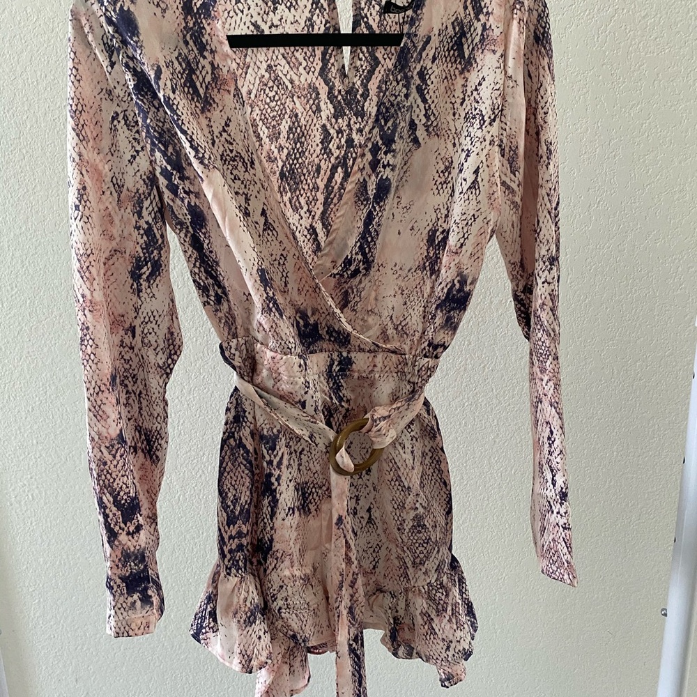 boohoo romper with belt